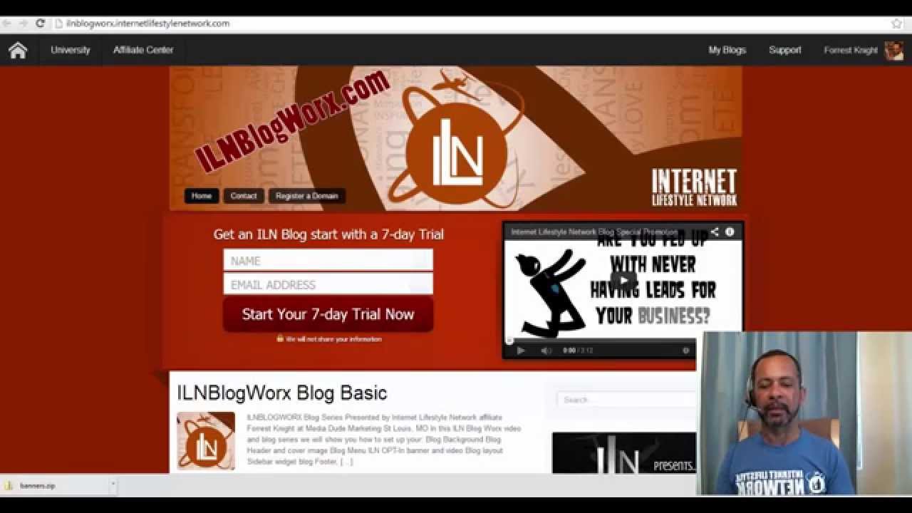 ILNBlogWorx Adding affiliate links to the ILN opt-in banner #2