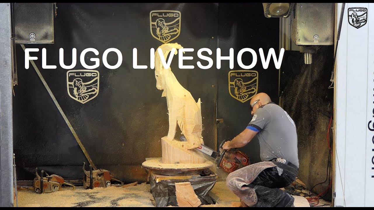 Flugo Holzskulpturen Live Show