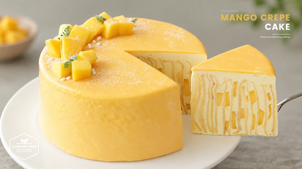Необычный и вкусный манговый торт! Рецепт блинного торта с манго