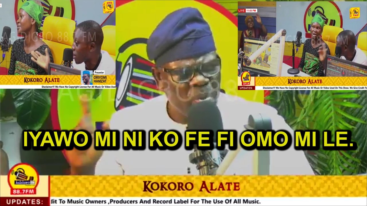 KOKORO ALATE;IYAWO MI NI KO FE GBE OMO MI FUN MI NITORI MI O SAN OWO ORI RE.#viralvideo