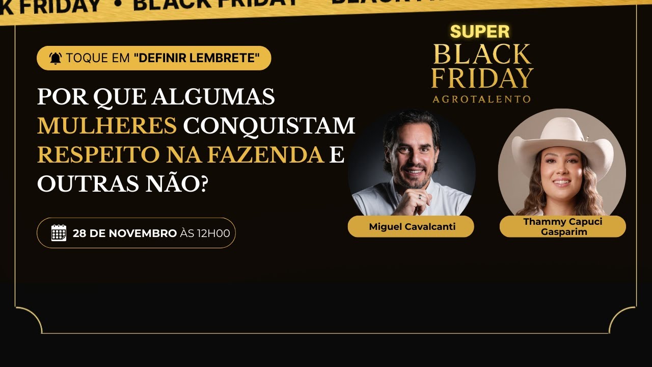 Podcast #29 com Thammy Capuci Gasparim - Super Black Friday AgroTalento