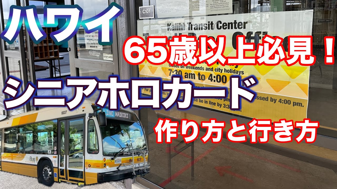 【ハワイ】65歳以上必見❗️シニアホロカードの作り方と行き方【徹底解説】