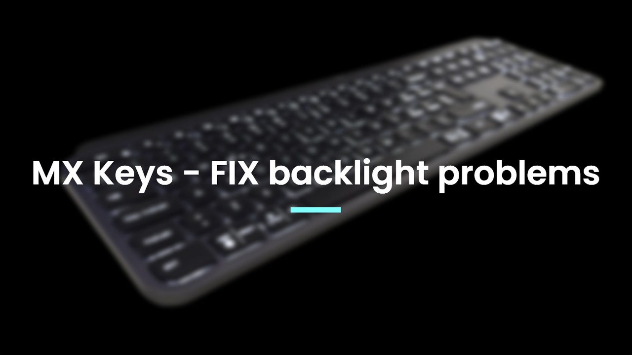 Fix Logitech MX Keys Backlight Breathing Issue – Simple Resistor Mod!