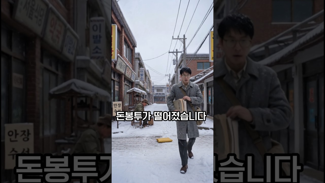 고시생이 돈봉투를 실수로 떨어뜨렸습니다