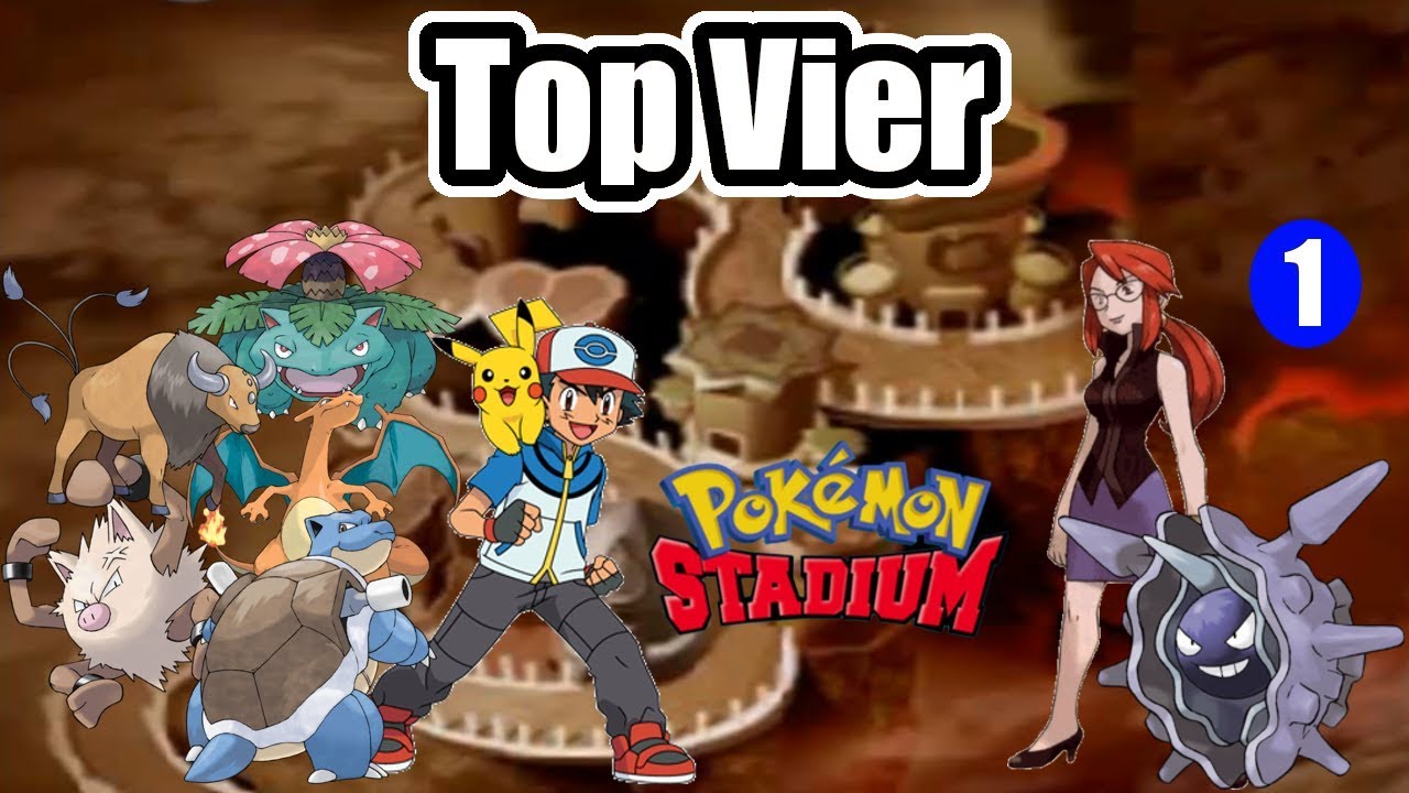 Pokemon Stadium [N64] - Top Vier - Ash vs. LORELEI - 