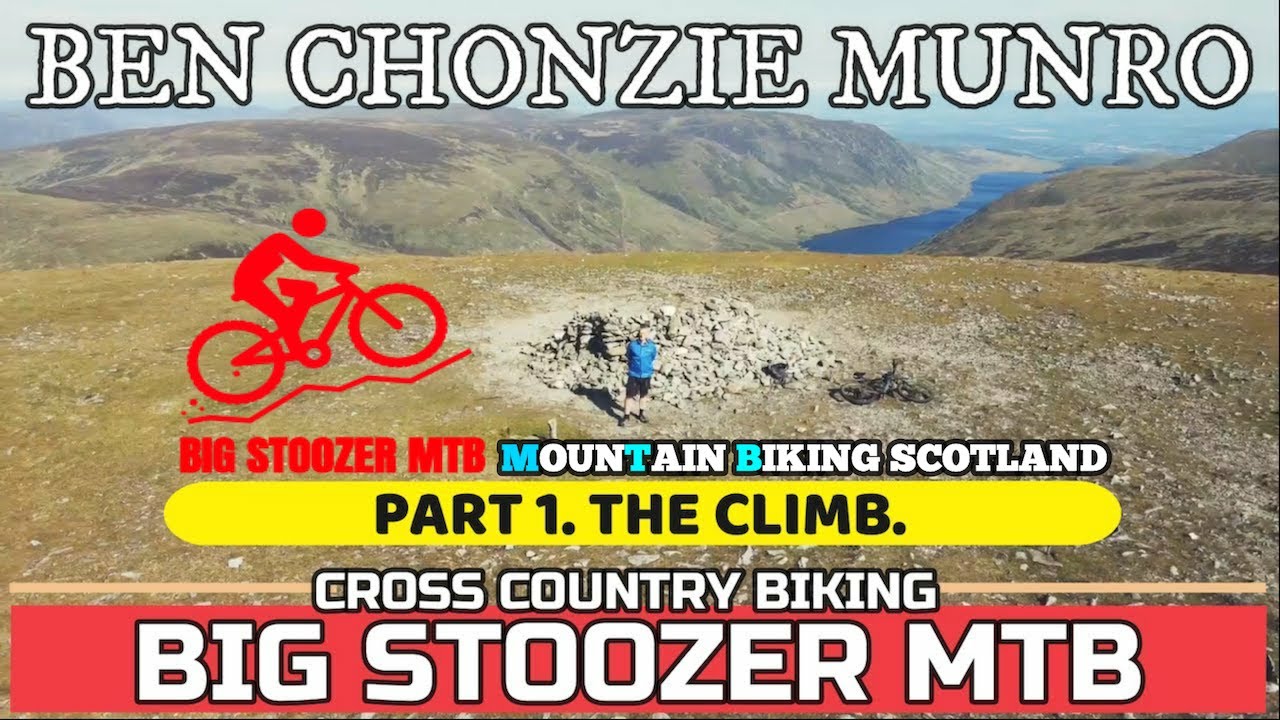 Mountain Biking Ben Chonzie Munro with a Mavic Air 2 Drone. Scotland.
