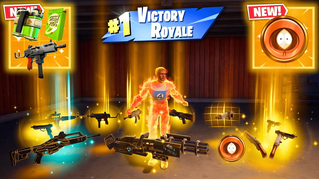 ALL MYTHIC AND EXOTIC GUNS IN FORTNITE (NEW! Fortnite Chapter 7 Season 1)