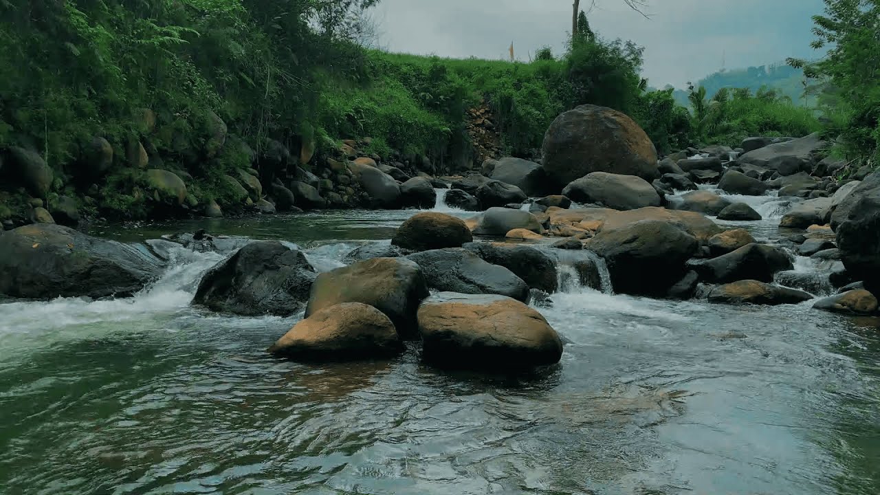 Tranquil Stream in the Mountains – Relaxing River & Water Sounds for Rest