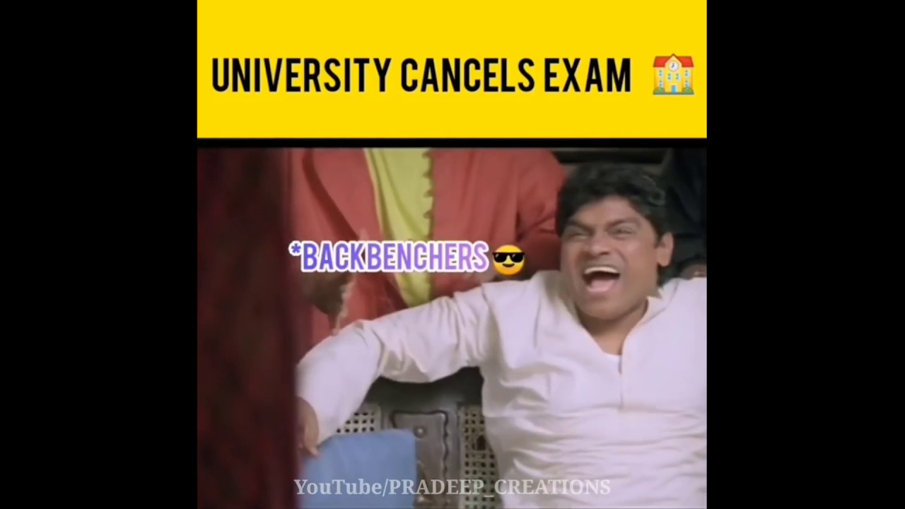 University exam cancelled  II 2nd & 4th sem exam cancelled whatsapp status  II Funny video clips😂🤣