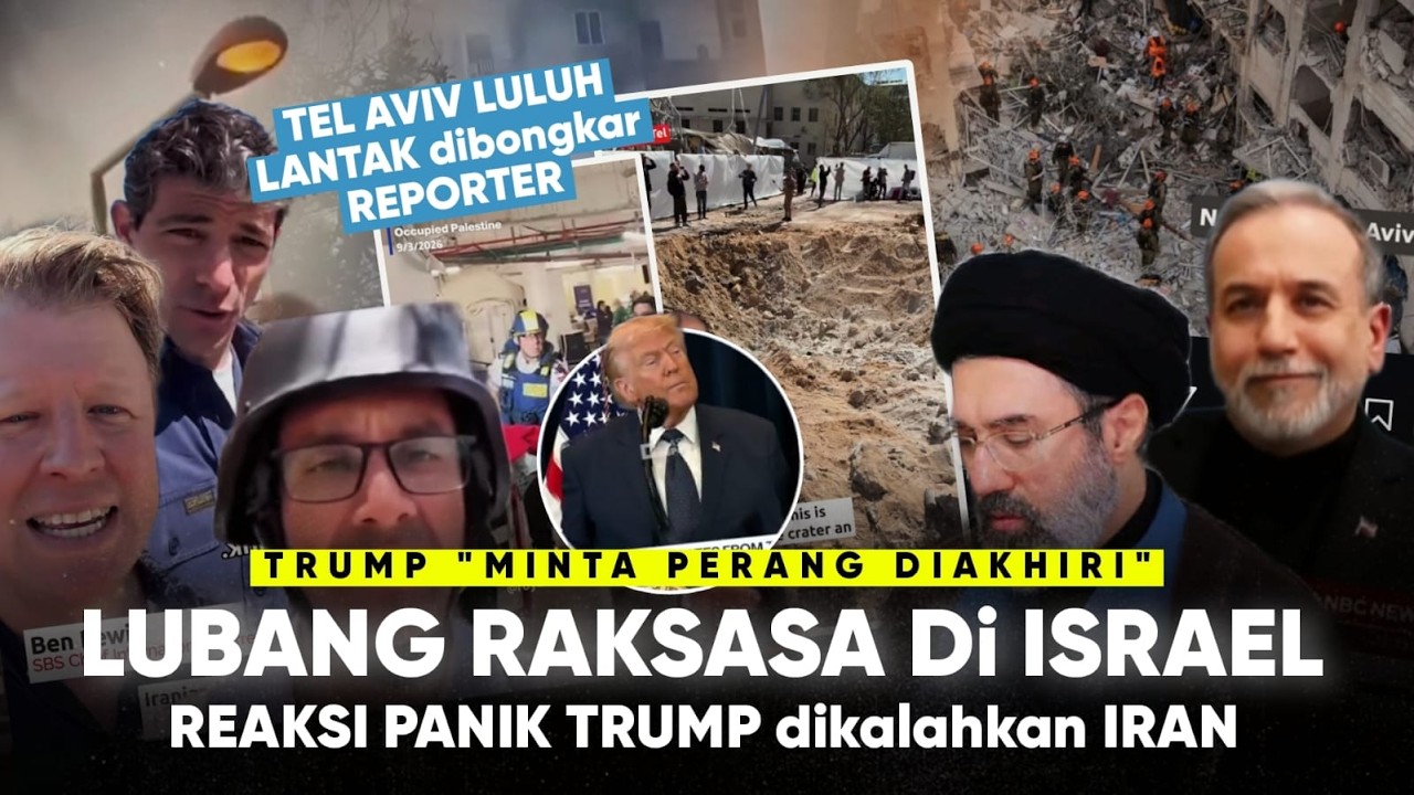 Jurnalis² Dunia lihat Lubang Raksasa Tel Aviv 