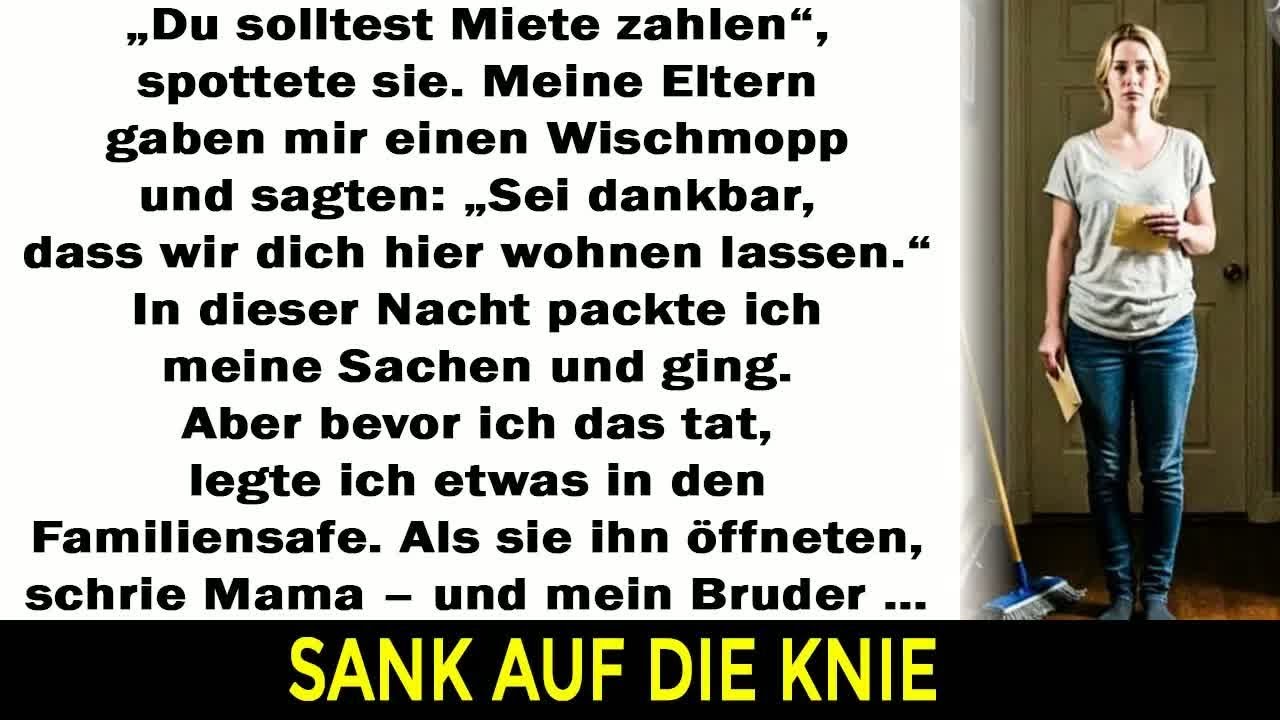 Sei dankbar, dass du den Boden putzen darfst“, sagten sie  Doch in dieser Nacht wählte ich Freih