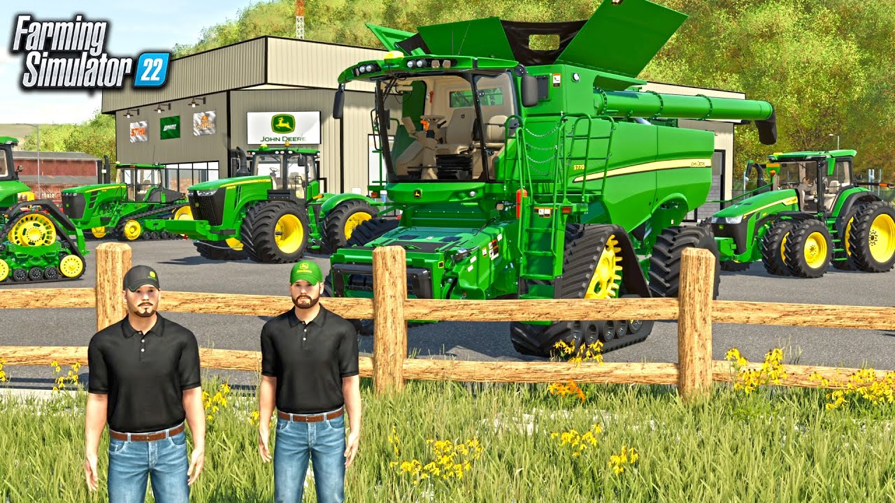 SPENDING $300,000 AT THE JOHN DEERE DEALERSHIP! (NEW COMBINE!) | FARMING SIMULATOR 22