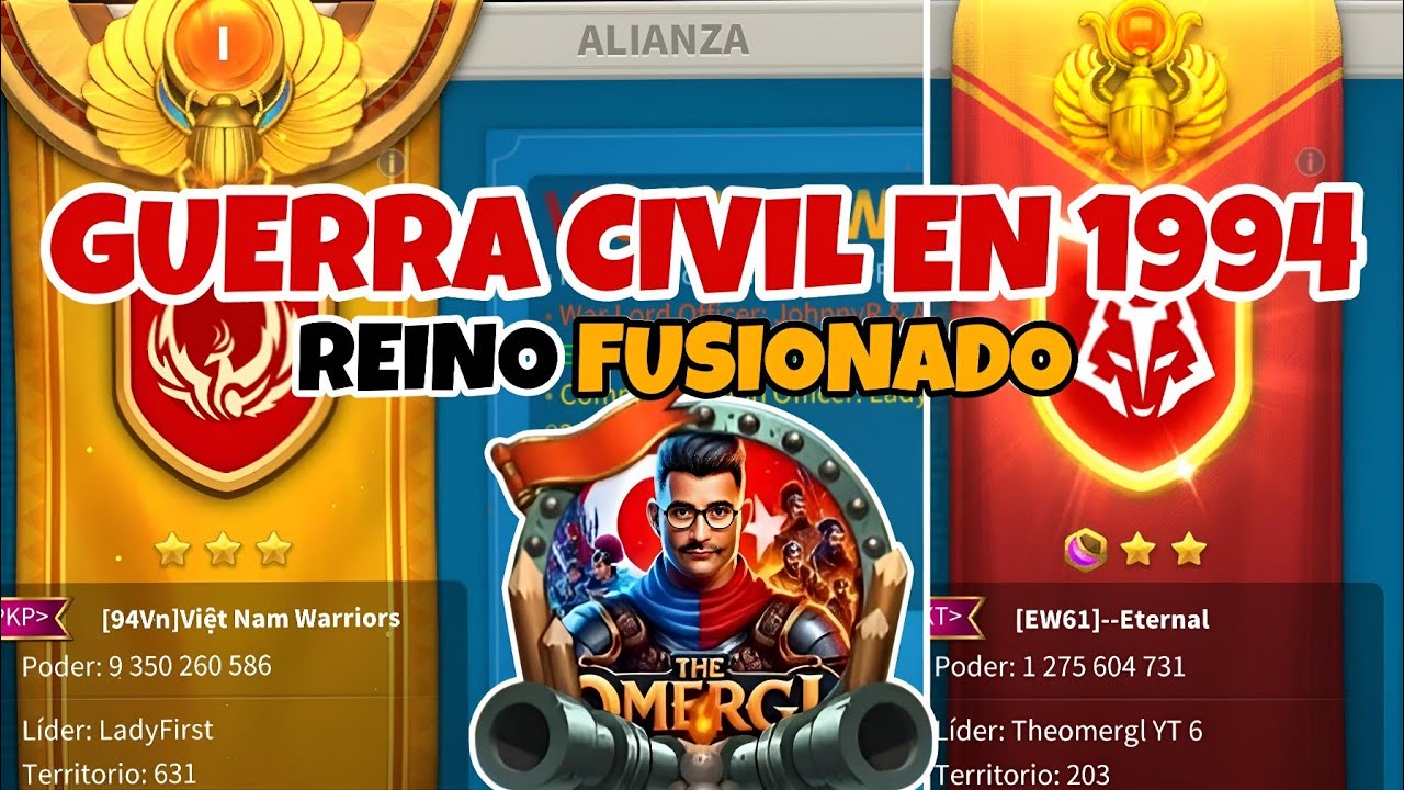 Guerra civil en 1994, alianza de 1 billón saca a la de 10 billones, INCREIBLE!! - RISE OF KINGDOMS