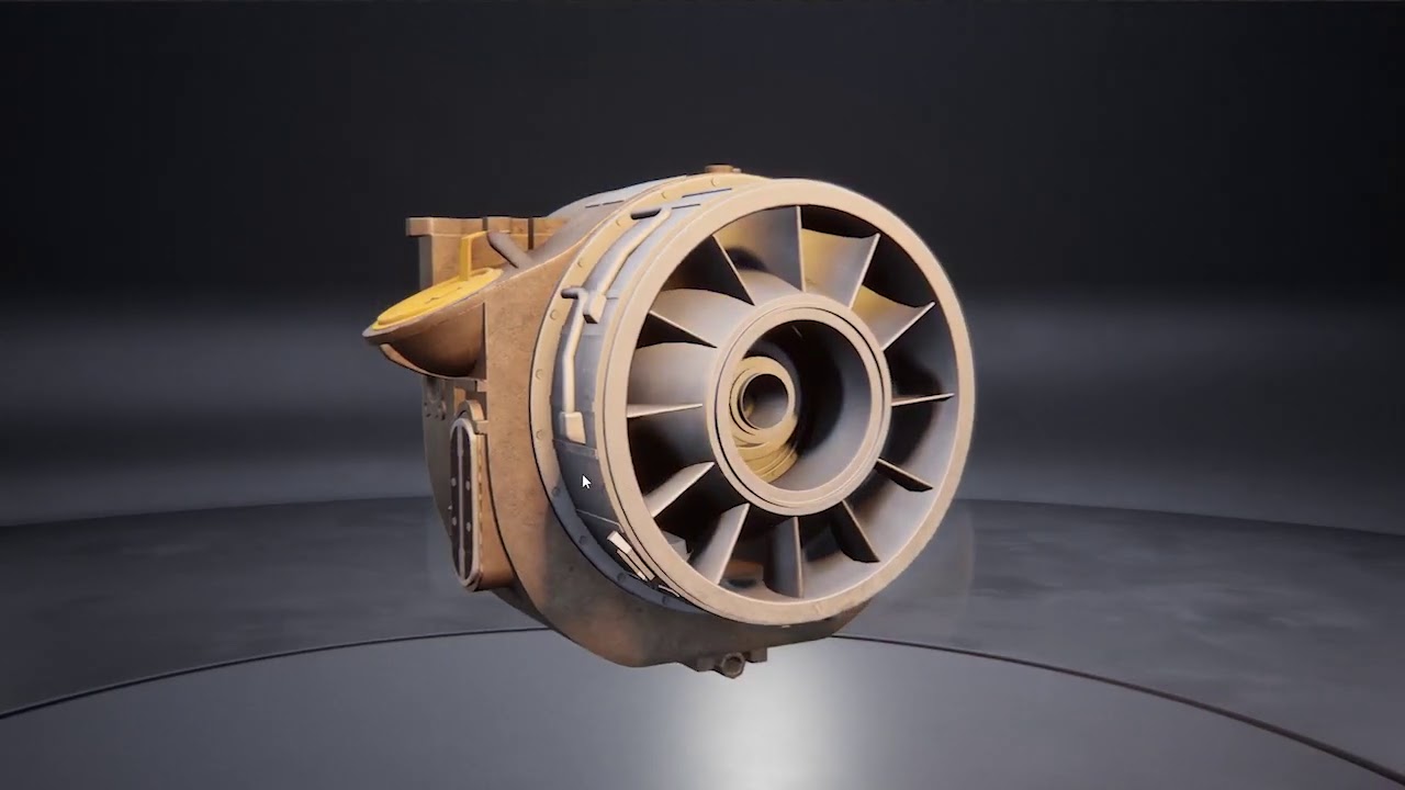 T700-701 D 3D Turboshaft Engine Interactive Training Project