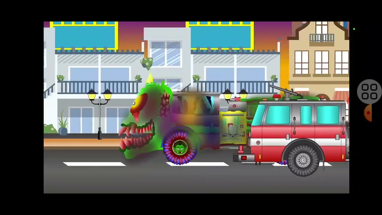 good vs evil fire truck