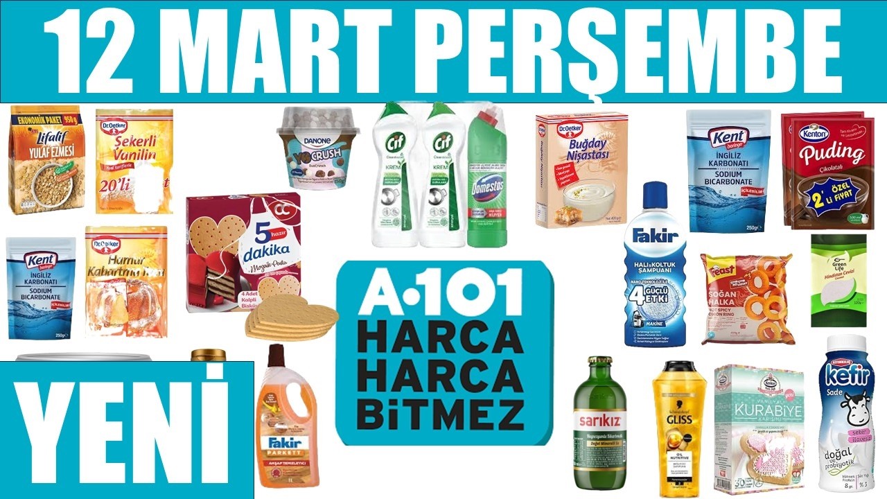 A101 YENİ KATALOG | A101 AKTÜEL ÜRÜNLER | A101 12 MART PERŞEMBE |  GIDA ÜRÜNLERİ #kampanyaindirim