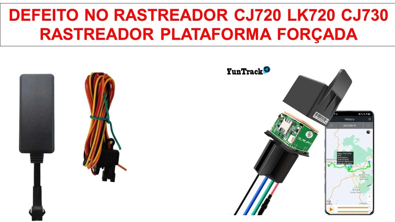 DEFEITO NO RASTREADOR CJ720 LK720 CJ730 RASTREADOR PLATAFORMA FORÇADA