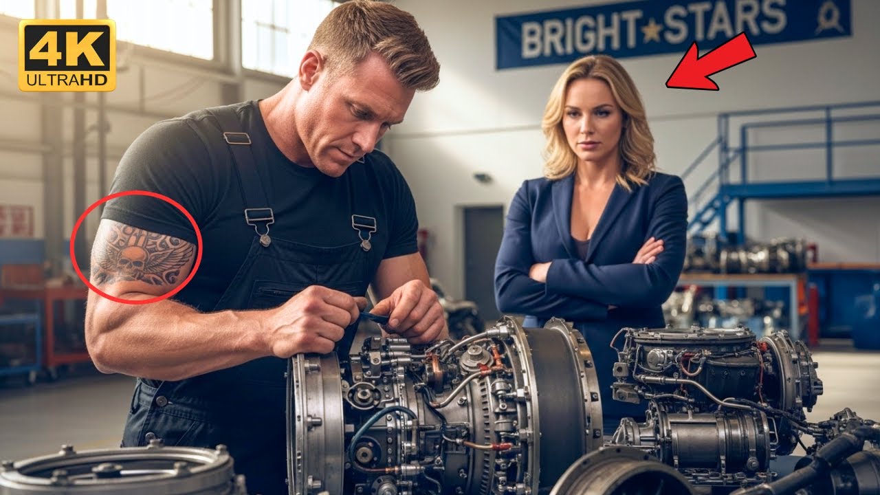 CEO Mocked Single Dad Mechanic Over Jet Engine — Then Saw the Tattoo That Changed Everything