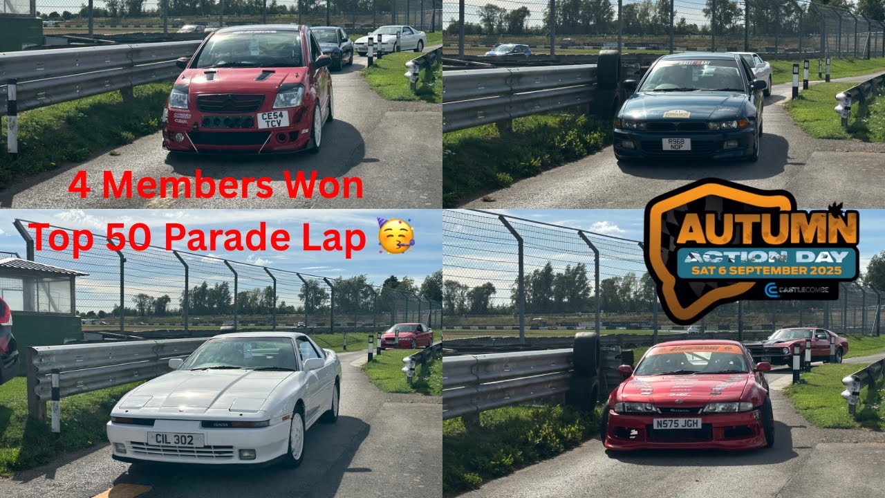 Autumn Action Day 2025 Top 50 Parade Lap with 4 of our members who Won 🥇 @CastleCombeCircuitUK 
