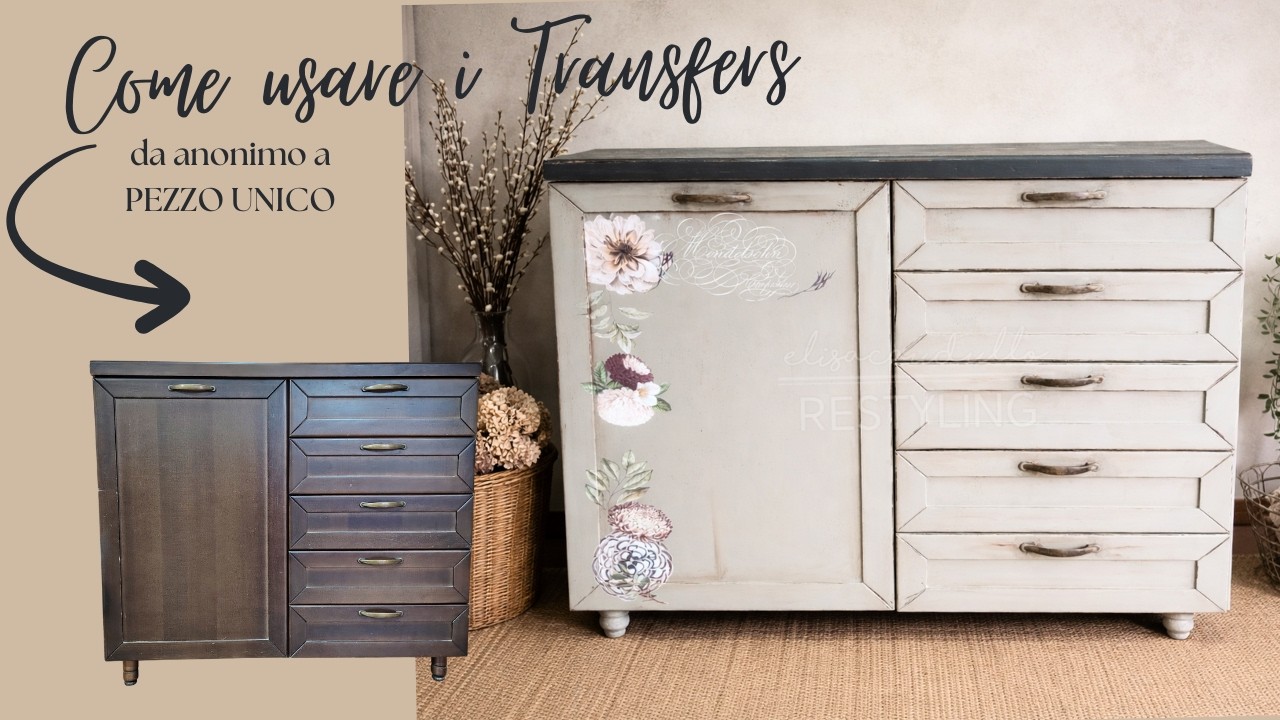 Come usare i transfer sui mobili | Restyling passo dopo passo