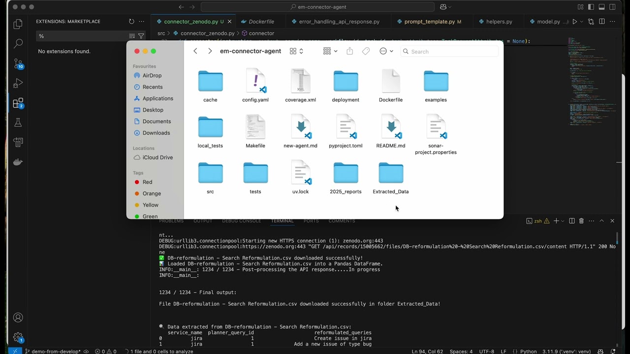 API Connector Agent - Download Bulk Data Zenodo