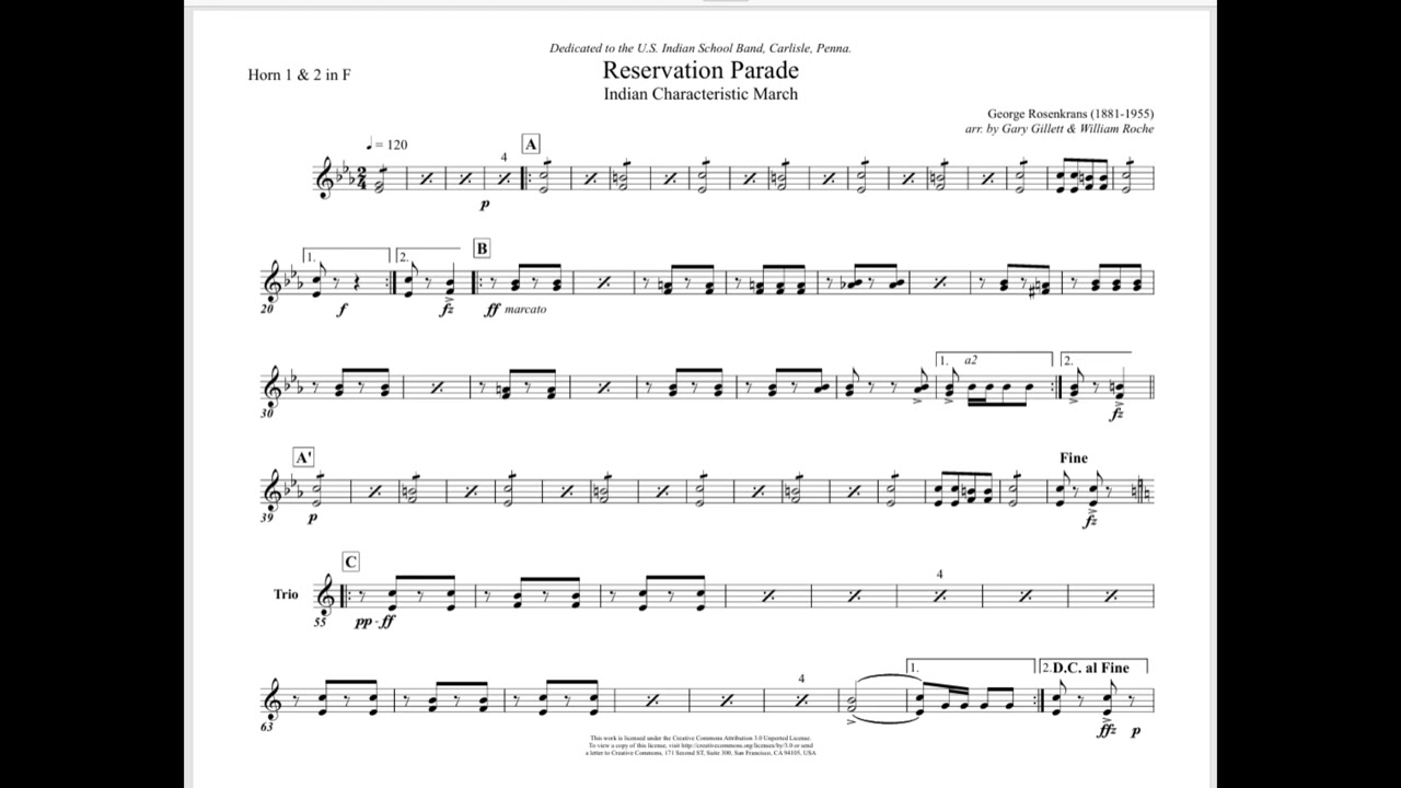 RESERVATION - HORN 1,2