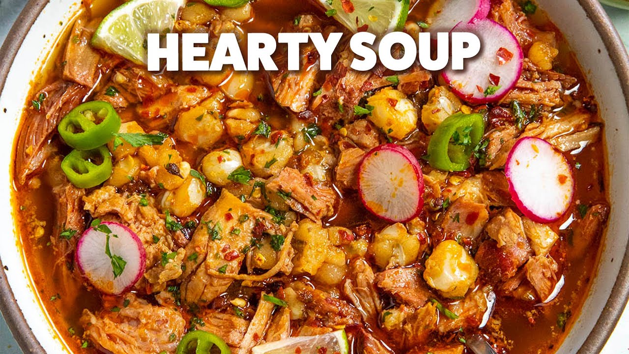DELICIOUS Mexican Soup - Chicken Pozole