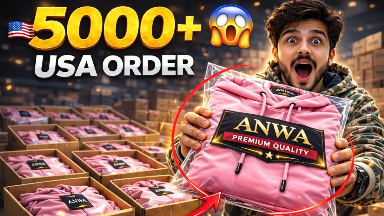 5000+ Hoodies USA Bulk Order | Pakistan Factory | anwa vlog