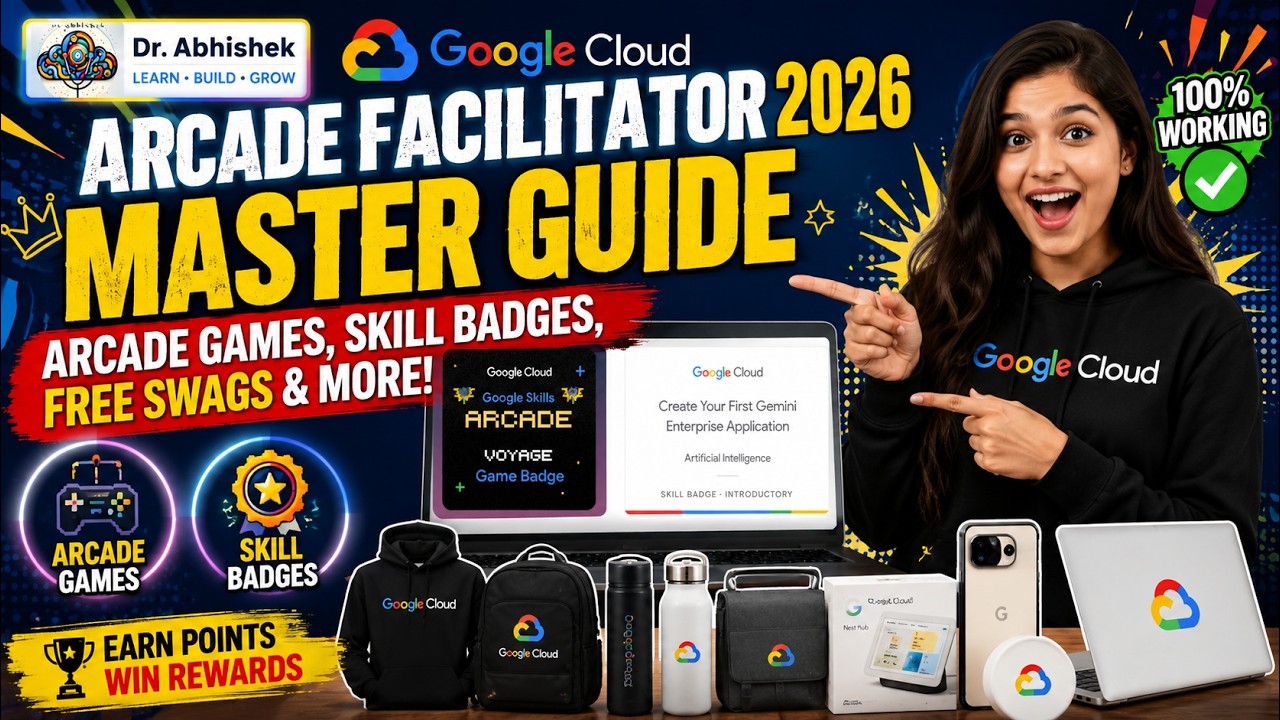 Полное руководство по Google Cloud Arcade Facilitator 2026: аркадные игры, значки навыков, беспла...