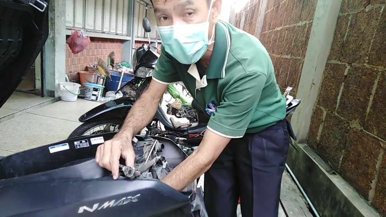 ถอดบังโคลนล้อหลัง​ YAMAHA​ N - MAX​ 155​ มาเปลี่ยนกัน​ #