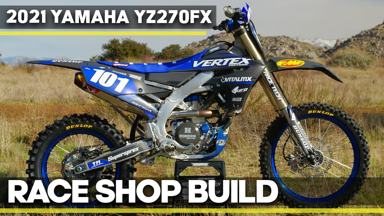 Сборка гоночного мотоцикла: Yamaha YZ270FX 2021 года