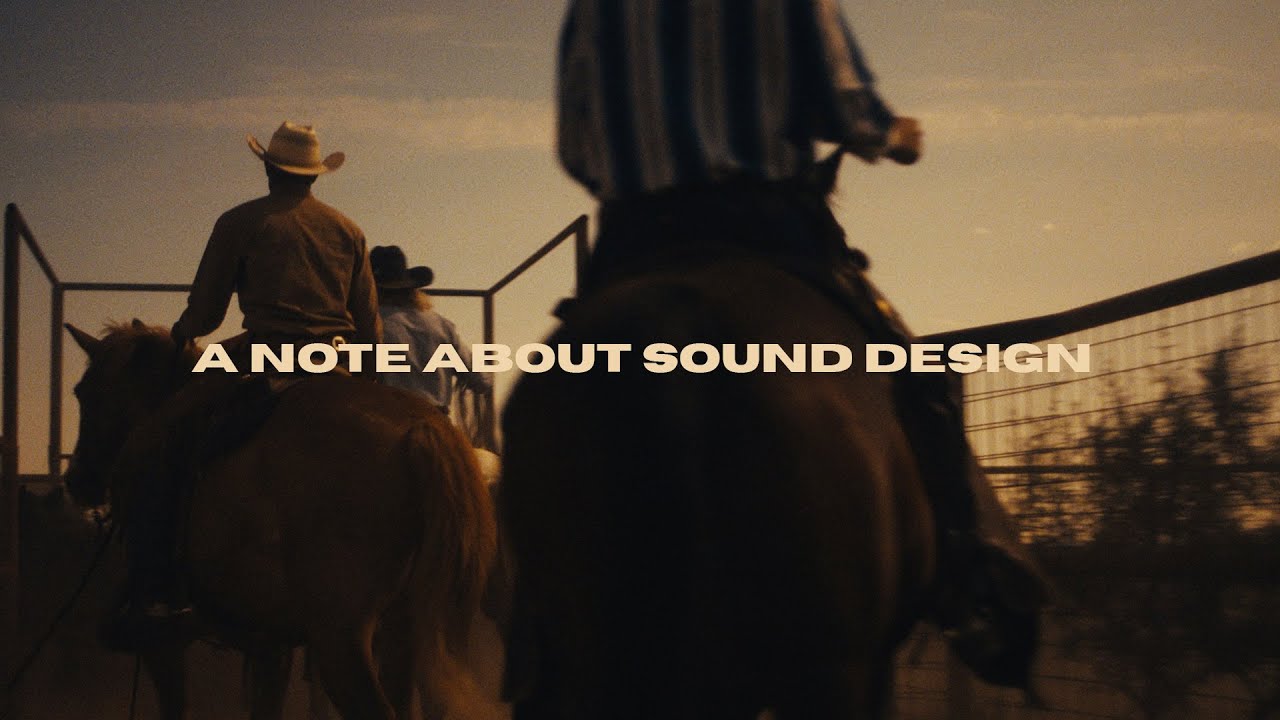 A CONVERSATION ABOUT SOUND DESIGN.
