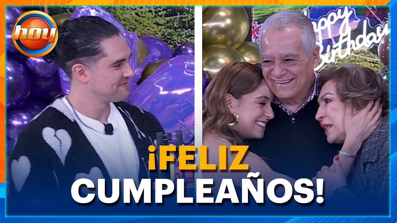 Desde La Piedad a Hoy: Los pap&aacute;s de Tania Rinc&oacute;n la sorprenden por su cumplea&ntilde;os | Programa Hoy