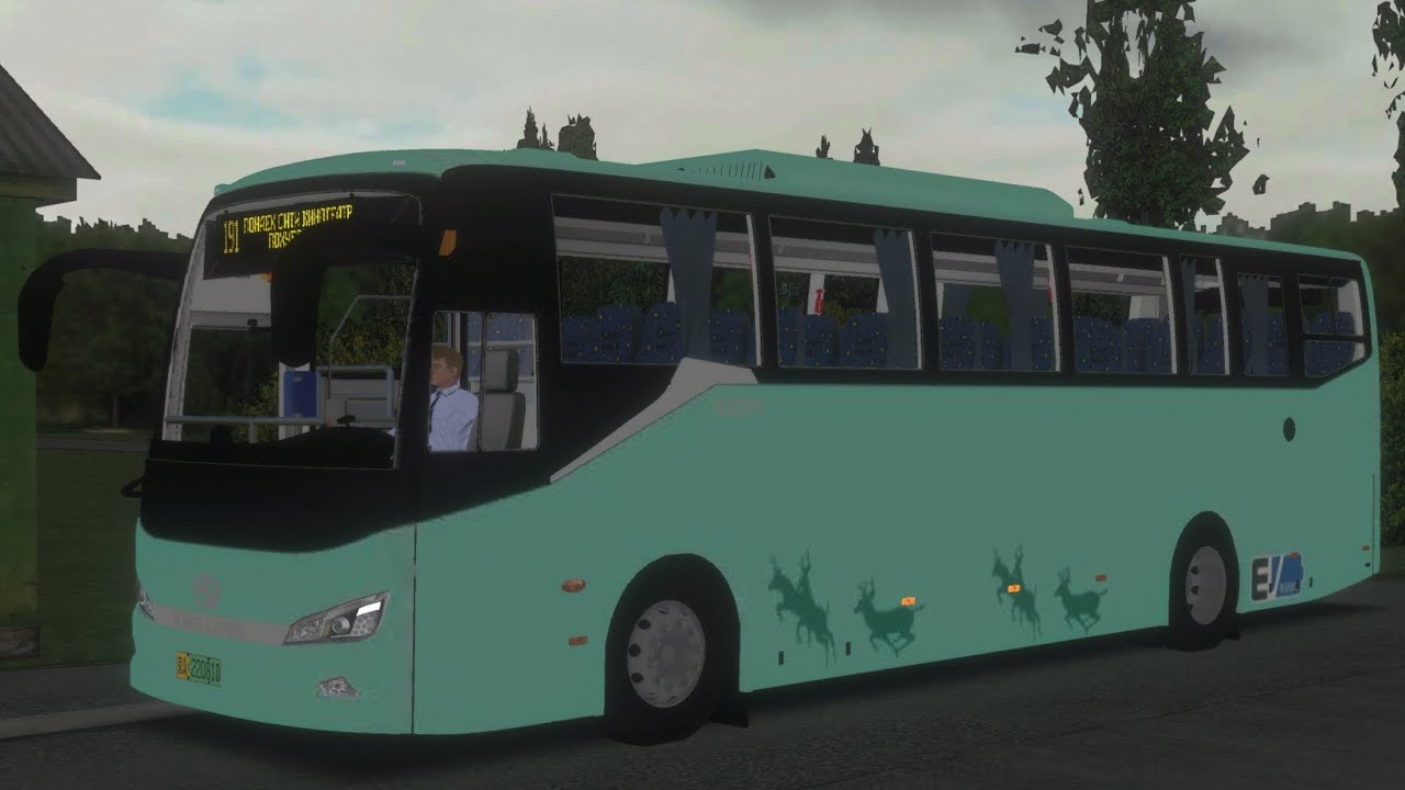 King Long XMQ6112AGBEVL en la línea 191 (vuelta) | PROTON BUS SIMULATOR 