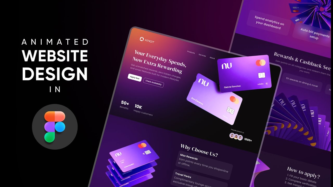 Animated Website In Figma || Free Resources || Full Tutorial