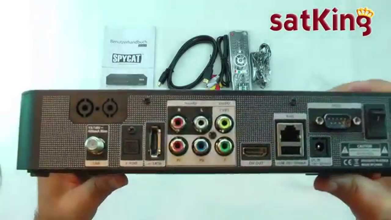 Spycat Linux E2 Sat HDTV Receiver mit Bluetooth und  300 Mbit Wifi intern
