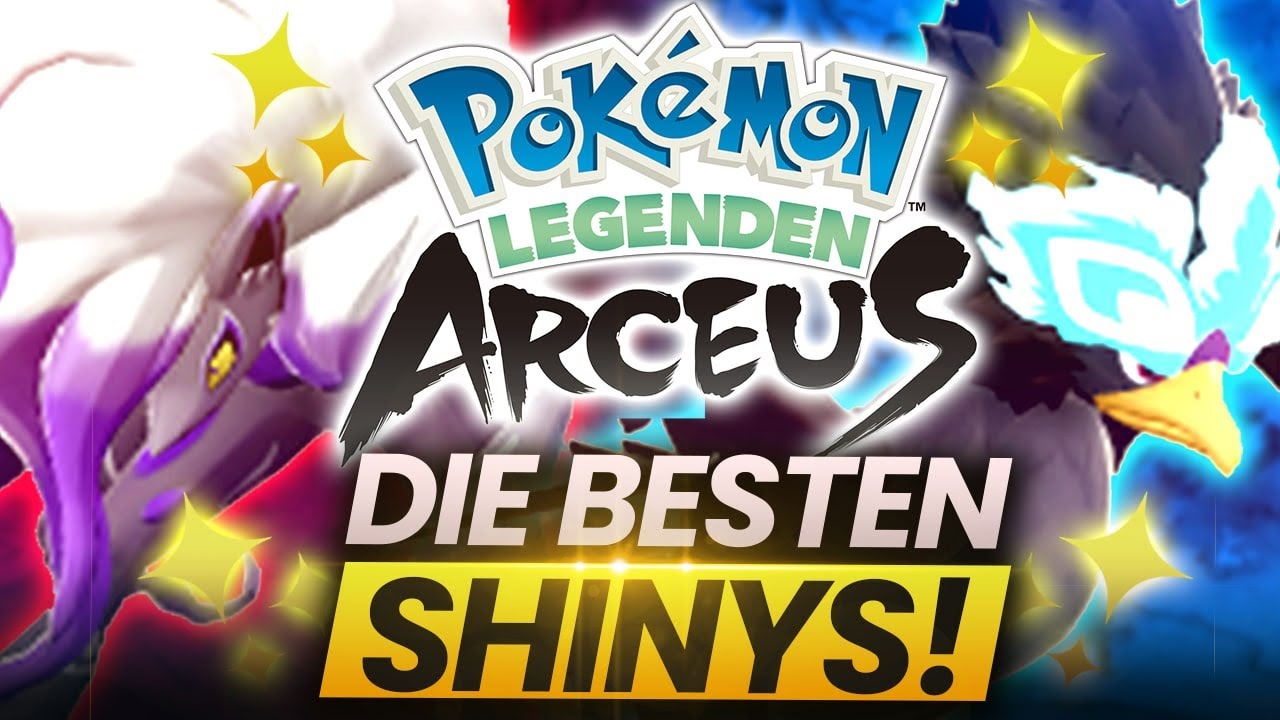 Die 10 BESTEN NEUEN SHINY POKEMON in Pokemon Legenden: Arceus!