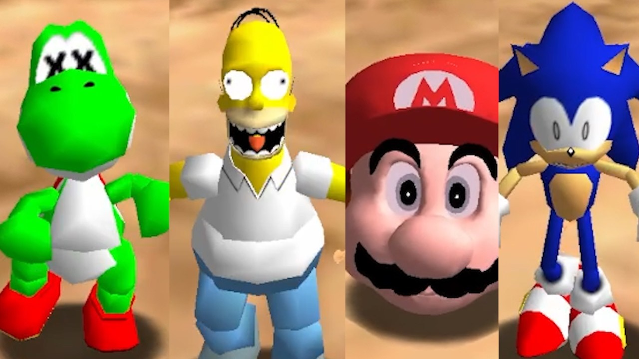 All Characters Game Over Animations with Quicksand in Super Mario Star Road