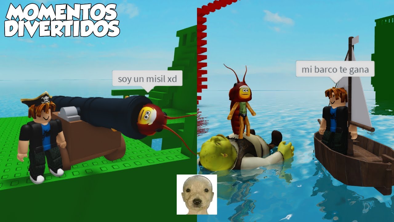 PELEA DE BARCOS MOMENTOS DIVERTIDOS (ROBLOX) (PILFERING PIRATES)
