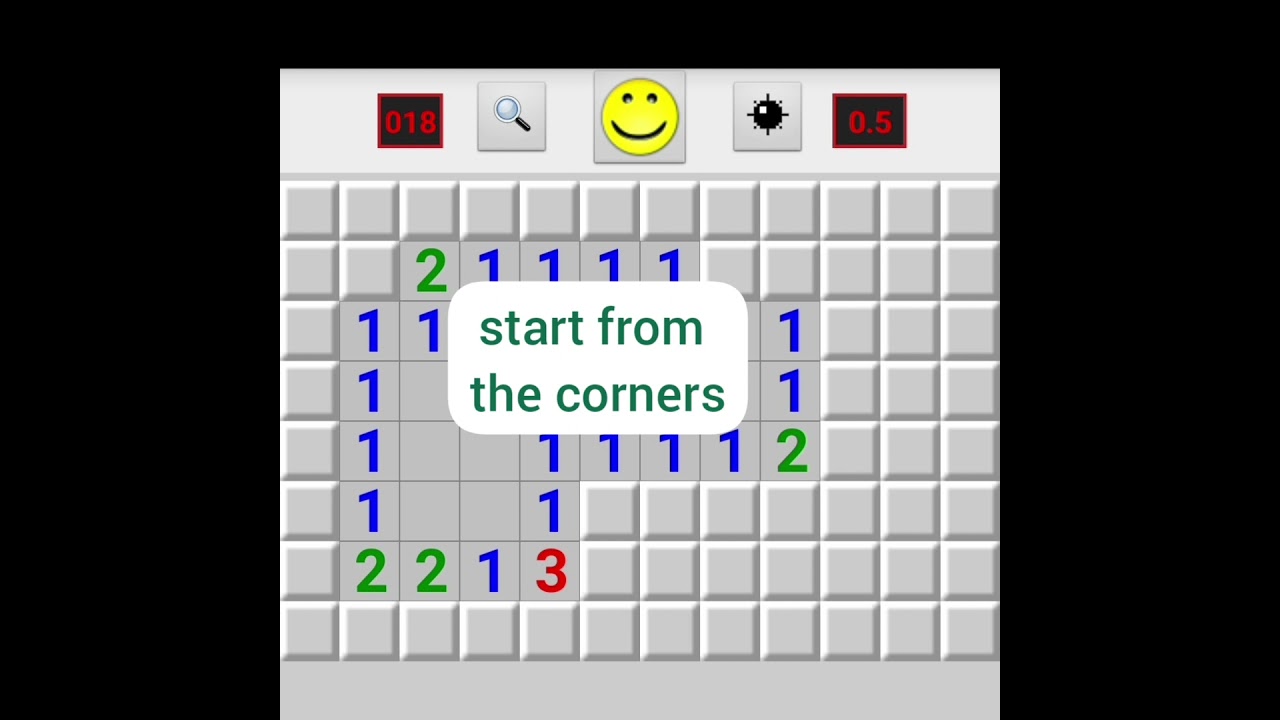 how to play minesweeper very easy tutorial, full video is in my channel