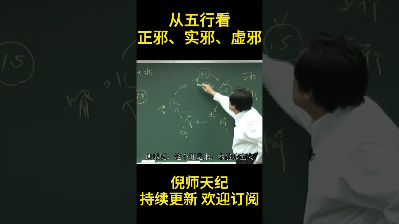 倪师：从五行定义正邪、实邪、虚邪！跟着倪师系统学中医 #中國醫 #药膳#倪海厦 #倪海廈  #learn #五行生剋