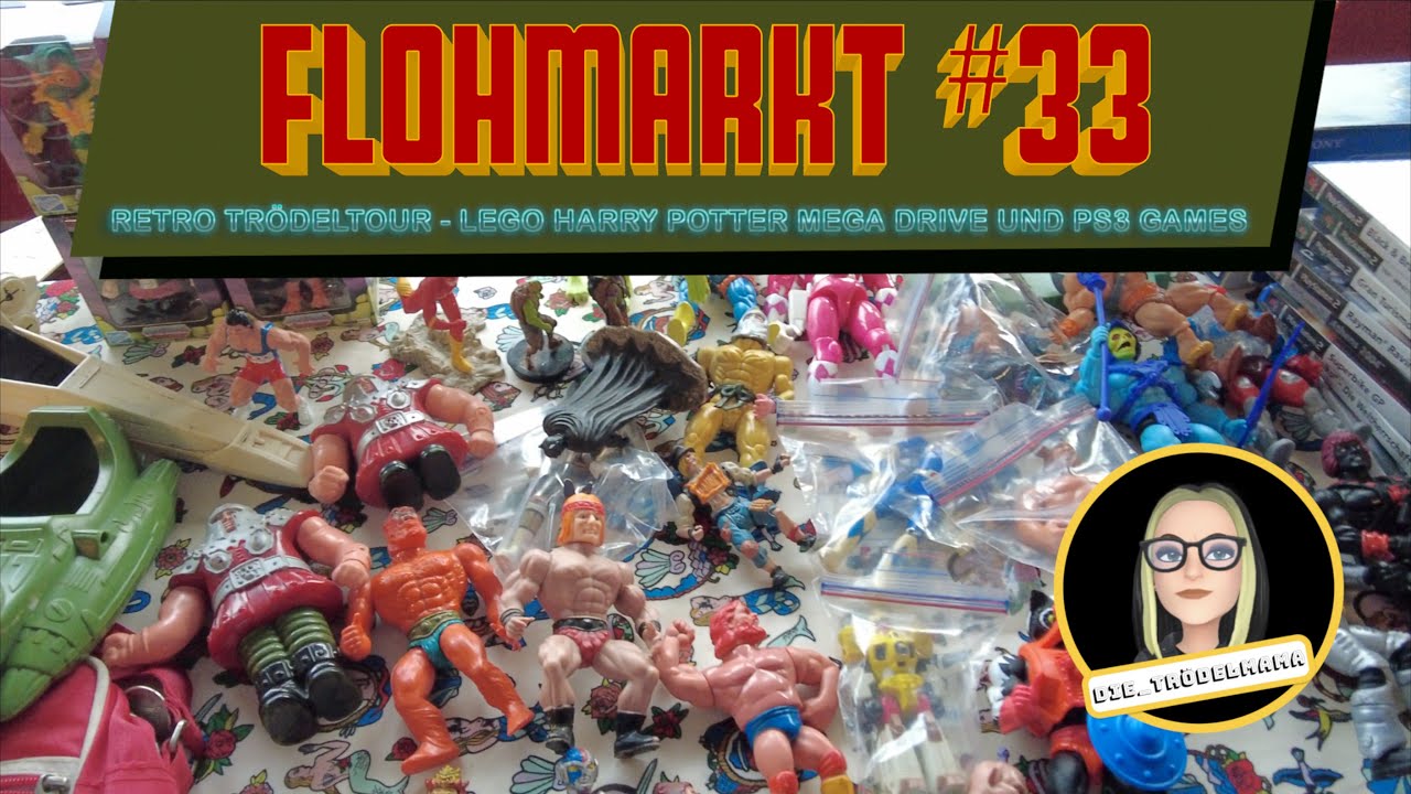 Flohmarkt #33 - Retro Tr&ouml;deltour mit tollen Funden - Lego Harry Potter - Mega Drive und PS3 Games