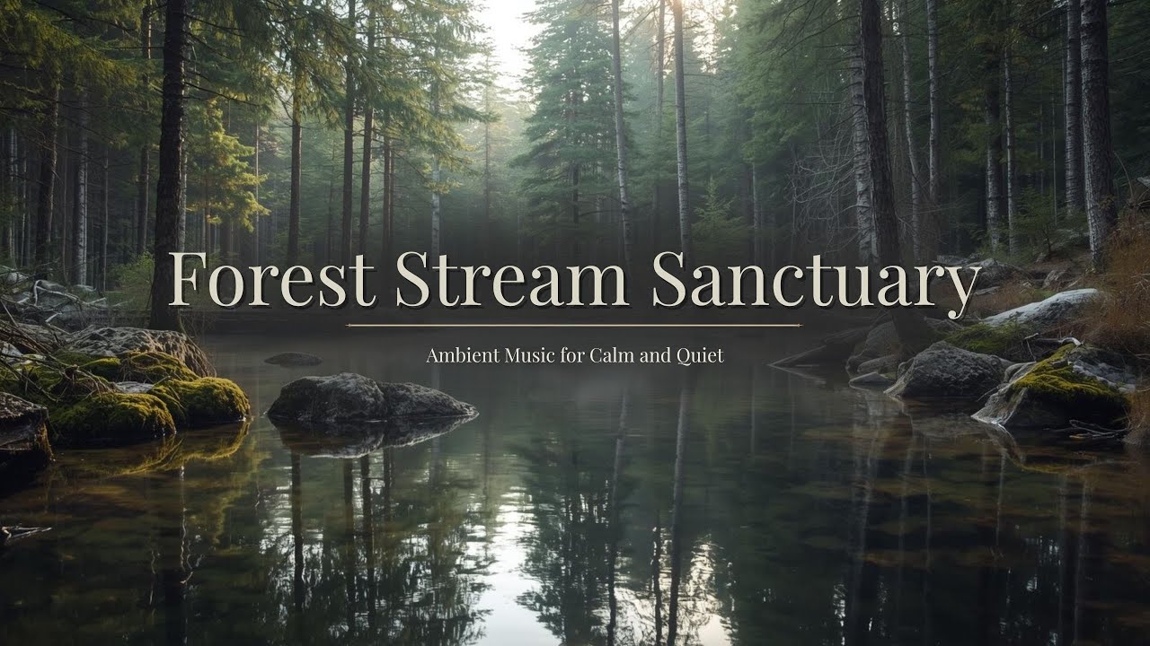 Forest Stream Sanctuary | Gentle Piano & Strings for Rest and Calm – Quietly Held
