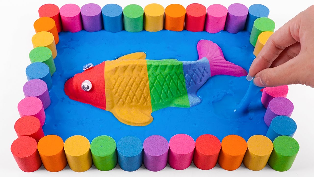 Satisfying Video DIY How To Make Rainbow Fish Bathtub & Slime Cutting Lollipop Candy ASMR 💕🌟