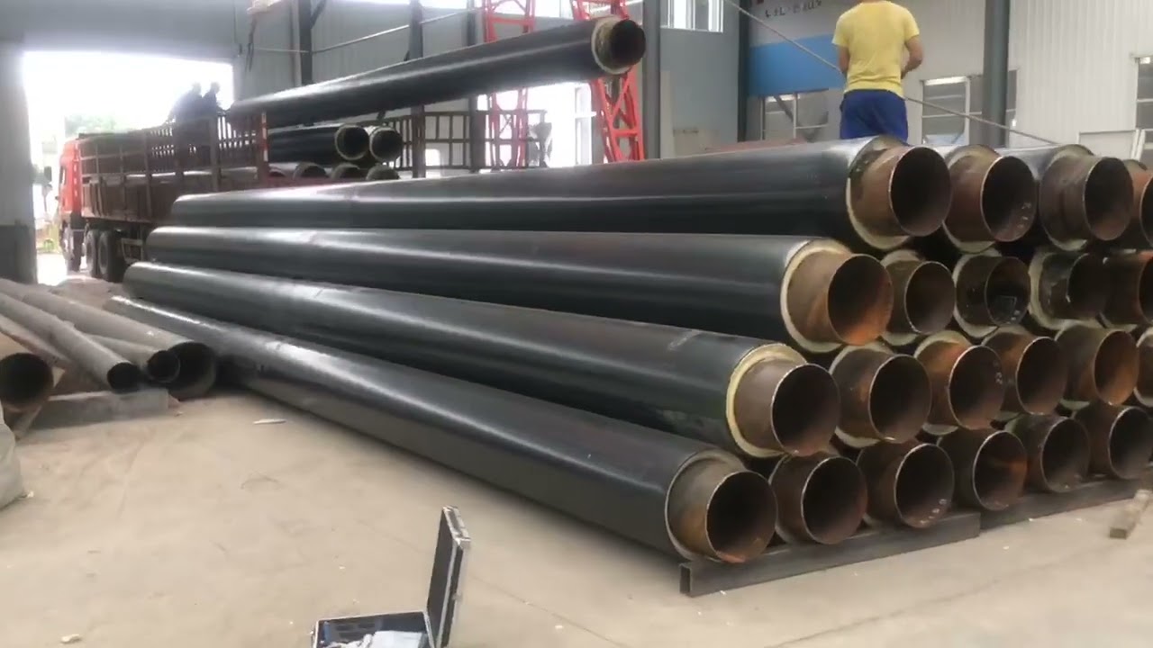 pre insulated pipe for oil /hot water supply pipeline