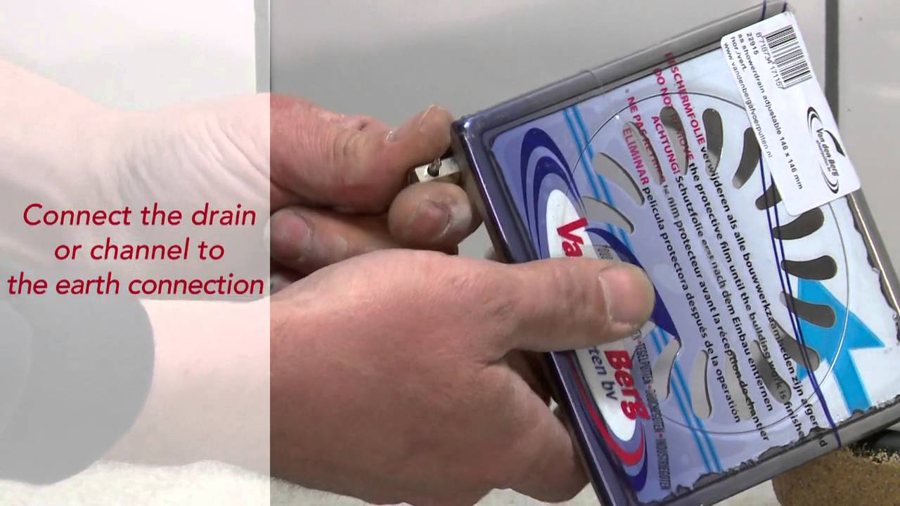 Installation Instruction showerdrain with sandcoating