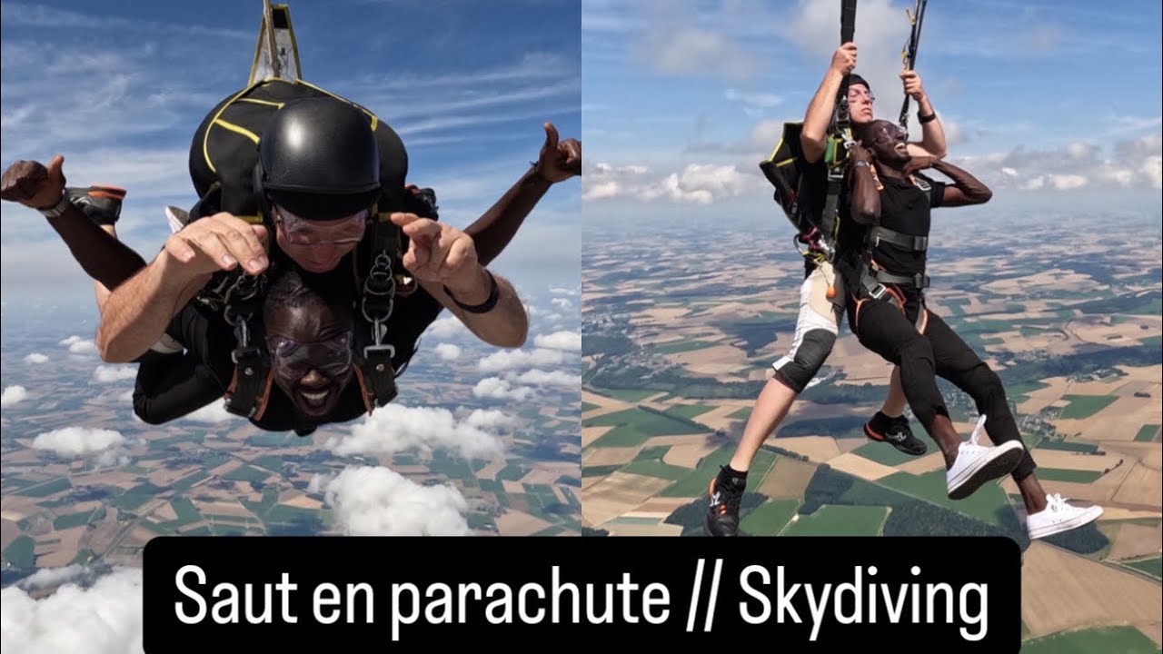 Saut en parachute (Skydiving) sur la route de Lille à 2h de Paris (expérience incroyable)