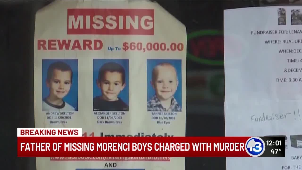 Father of missing Morenci boys, John Skelton, now facing homicide charges