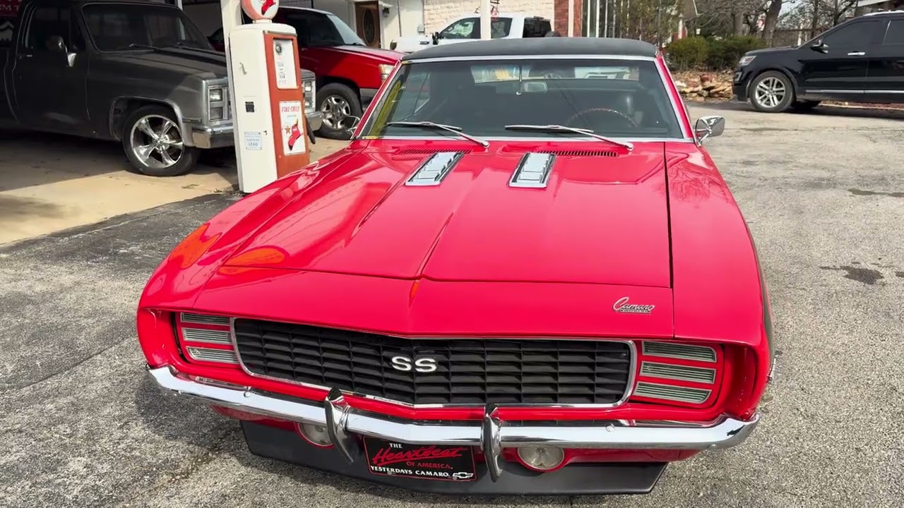 1969 RS SS396 Camaro RestoMod. Gorgeous Bright Red bc cc paint For Sale $62,000 