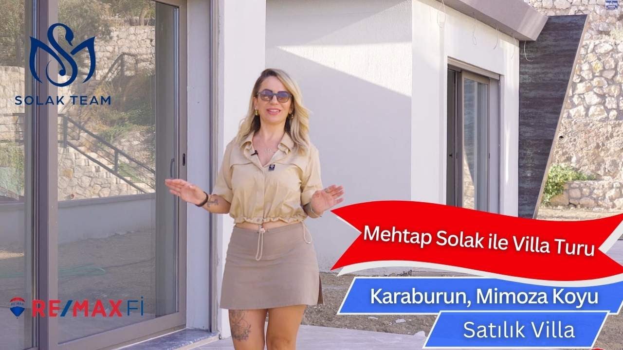 Mehtap Solak ile Villa Turu: Karaburun Mimoza Koyu Kalbindeki Villamız Satışta 